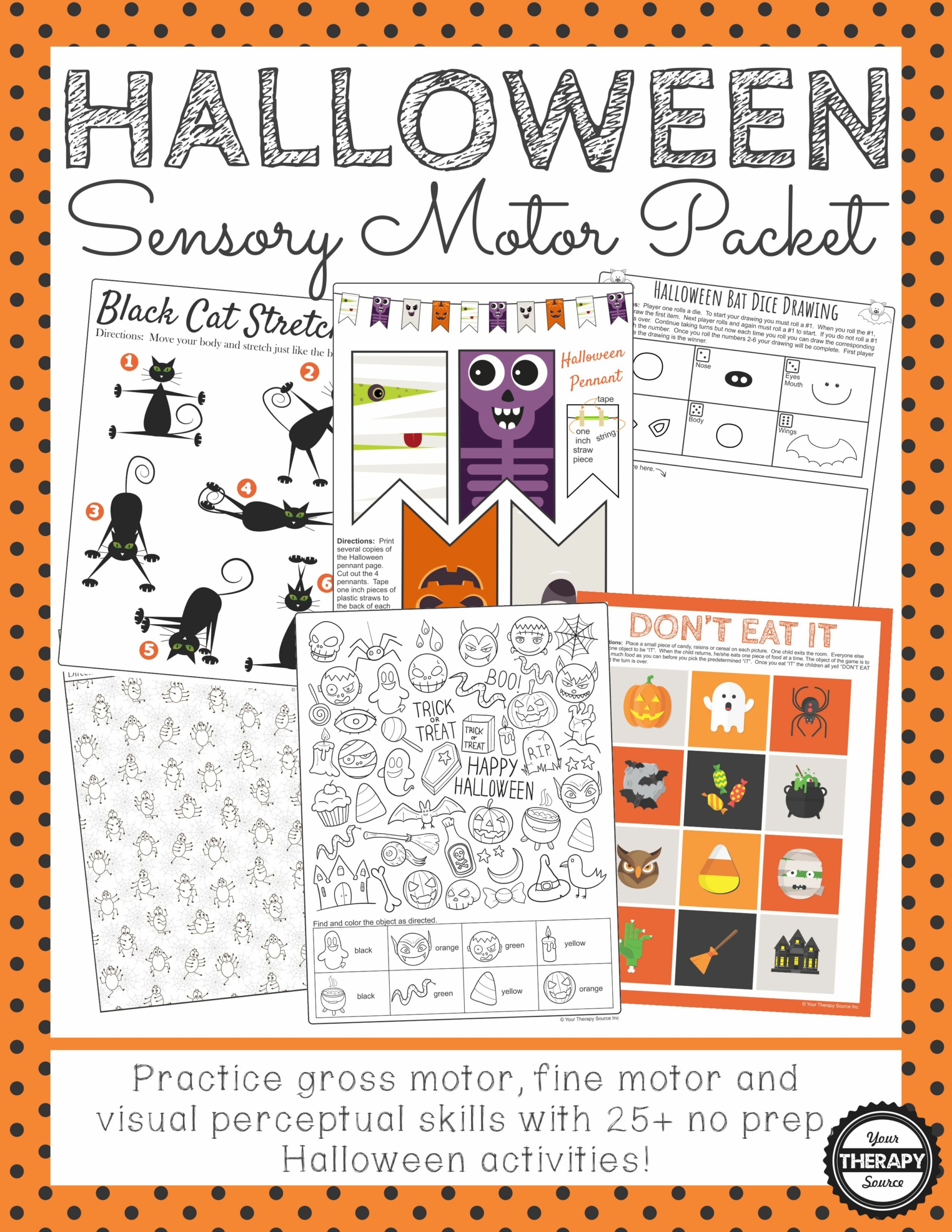 Halloween Sensory Motor Packet