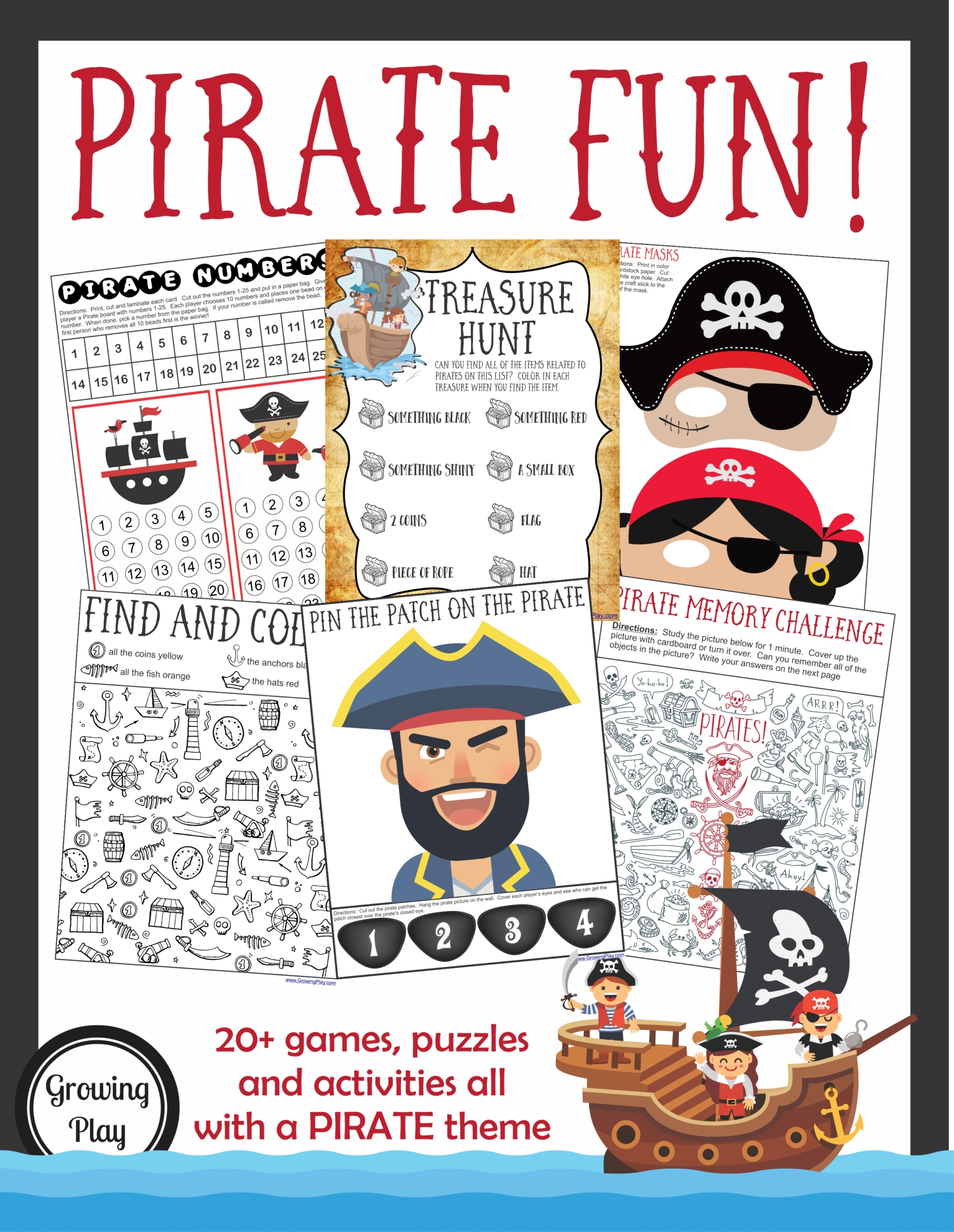 Pirate Games Activities