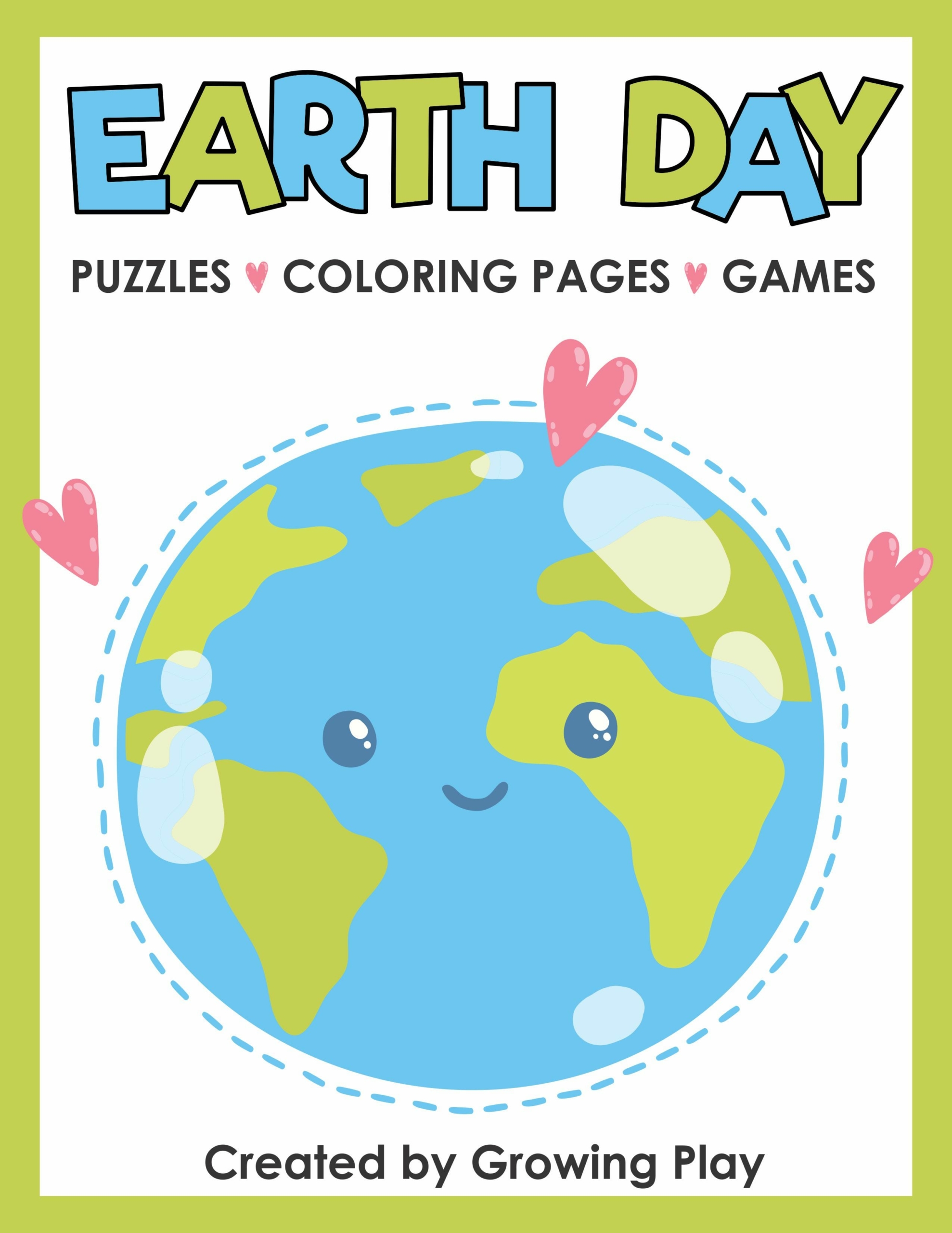 The Earth Day Puzzle Packet includes 13 fun-filled, NO PREP, games, coloring pages and puzzles.  Fun, creative and entertaining for kids!