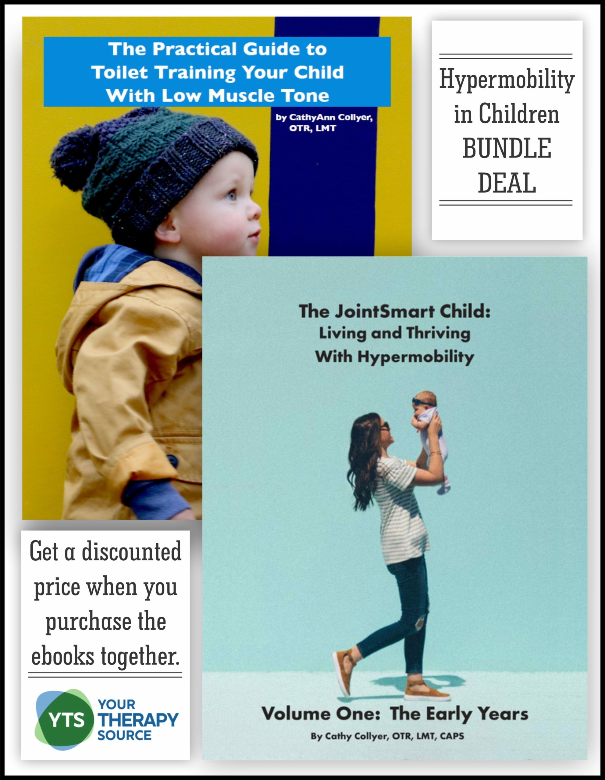 Get CathyAnn Collyer, OTR, pediatric occupational therapist's, books on hypermobility and low tone children bundled together. 