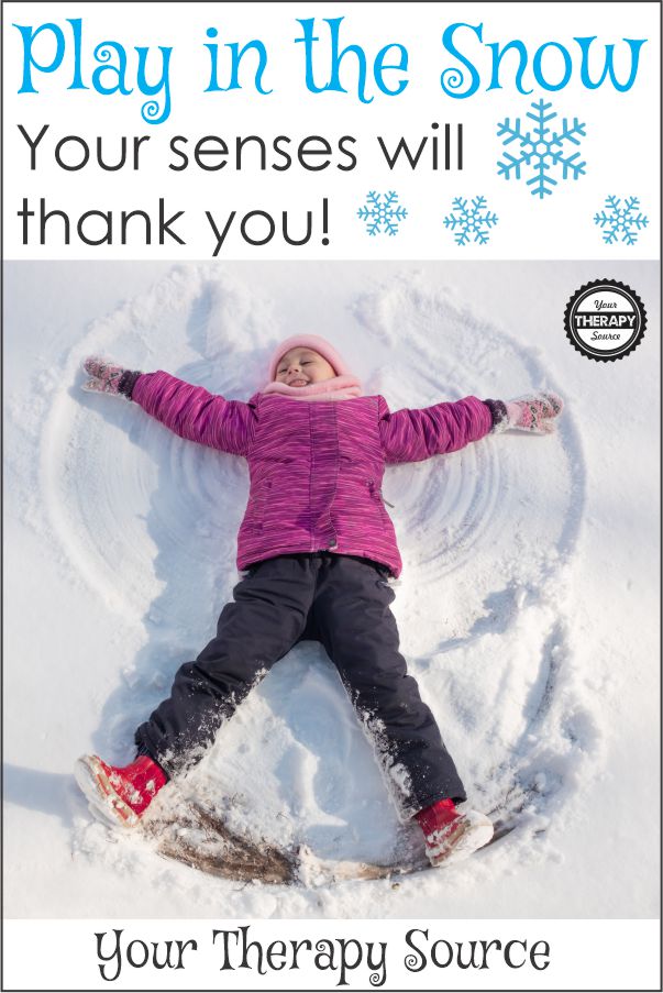 Looking for some ideas for your children to play in the snow? For some areas, the snow is an amazing sensory motor experience right outside your door.