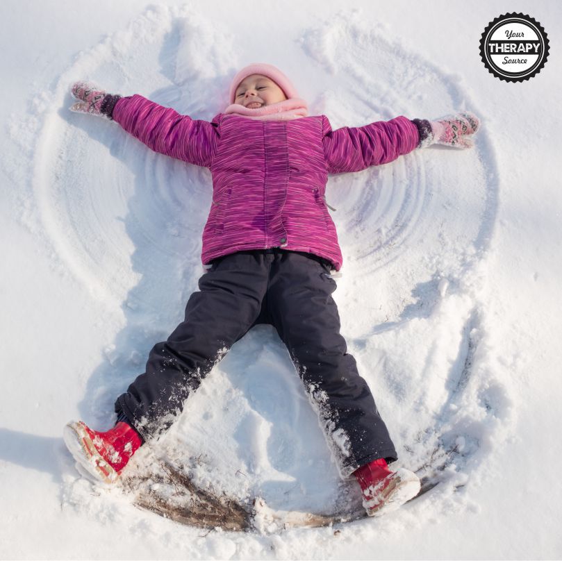 Looking for some ideas for your children to play in the snow? For some areas, the snow is an amazing sensory motor experience right outside your door.