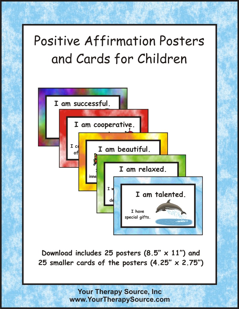 Positive Affirmation Posters and Cards for Children