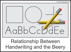 relationship between handwriting and the beery