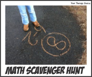 math scavenger hunt