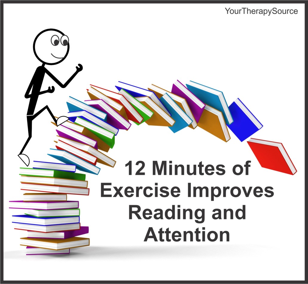 12 minutes of exercise improve reading and attention