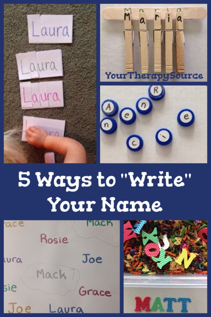 preschool name "writing"