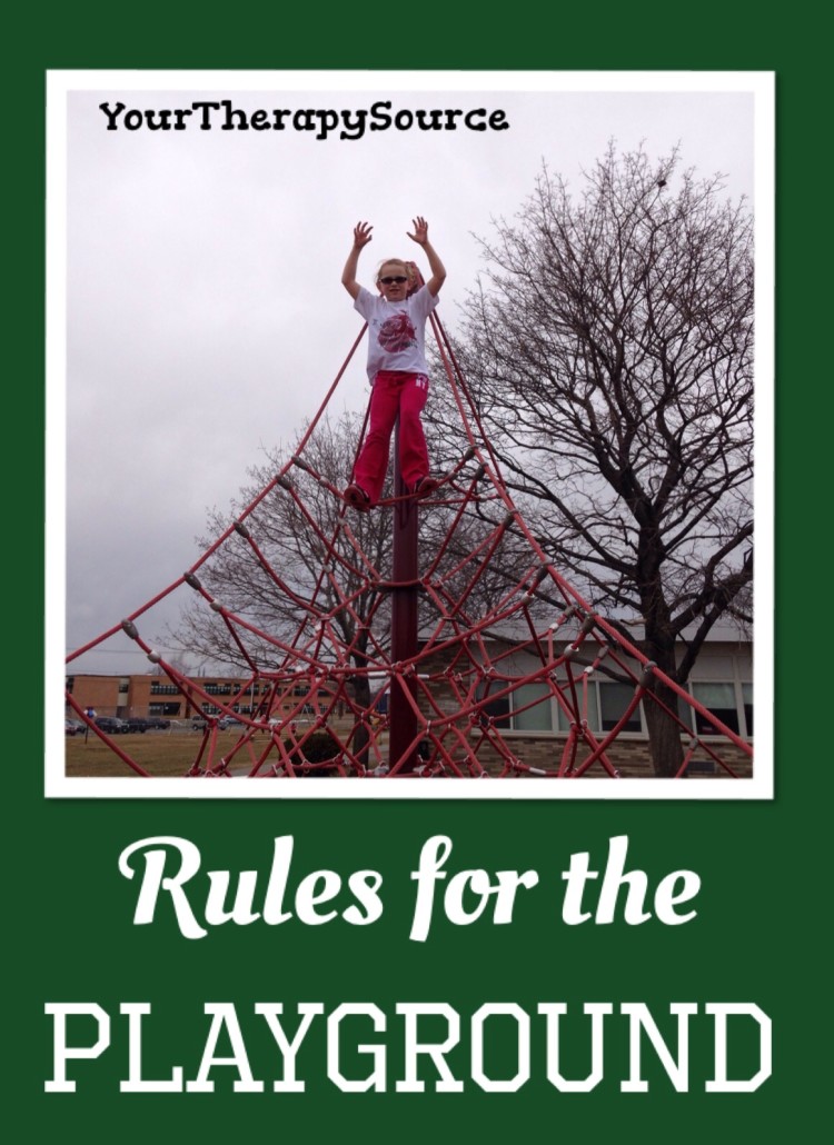 Rules for the Playground from www.YourTherapySource.com
