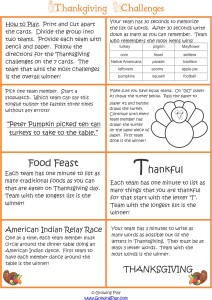 Thanksgiving Fine and Gross Motor Group Game from www.YourTherapySource.com