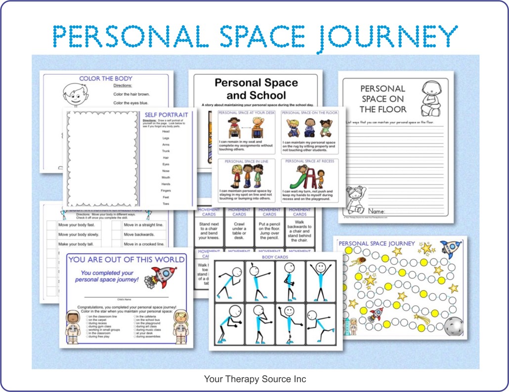 Personal Space Journey from https://www.yourtherapysource.com/personalspacejourney.html