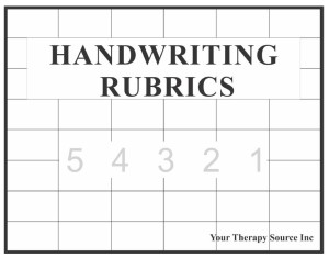 Handwriting Rubrics at https://www.yourtherapysource.com/rubricshandwriting.html