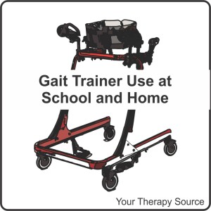 gait trainer use at home and school - www.YourTherapySource.com/blog1