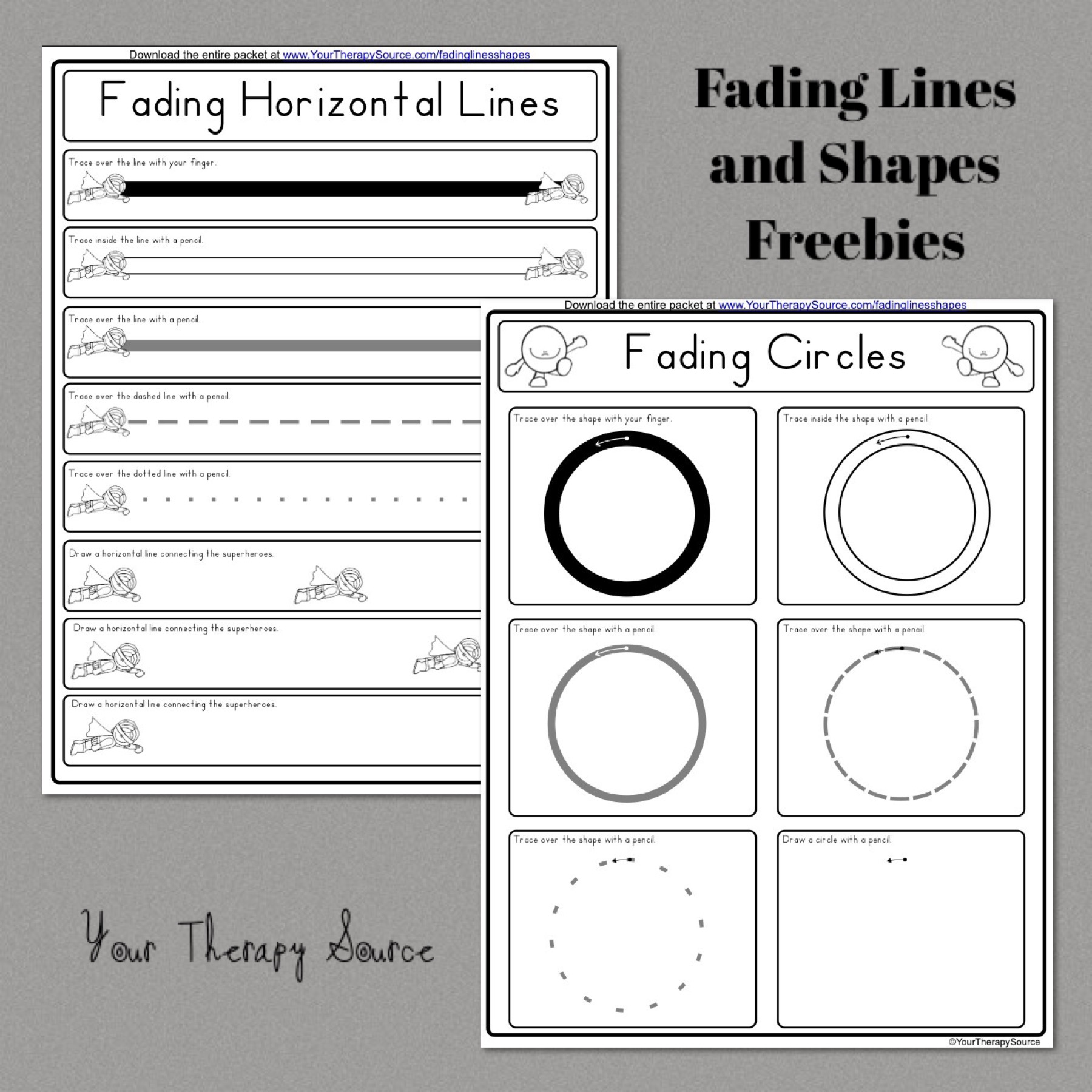 Fading Lines and Shapes Freebies from https://www.yourtherapysource.com/fadinglinesshapesfreebie
