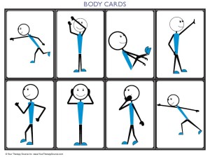 Body Position Cards Freebie from Your Therapy Source Inc
