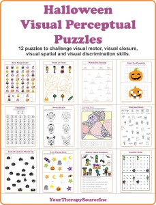 Halloween Visual Perceptual Puzzles Cover