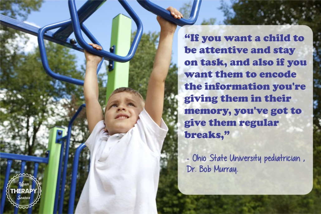 Dr Bob Murray Quote on Attention, On Task Behavior and Movement Breaks