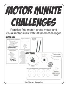 Motor Minute Challenges by Your Therapy Source