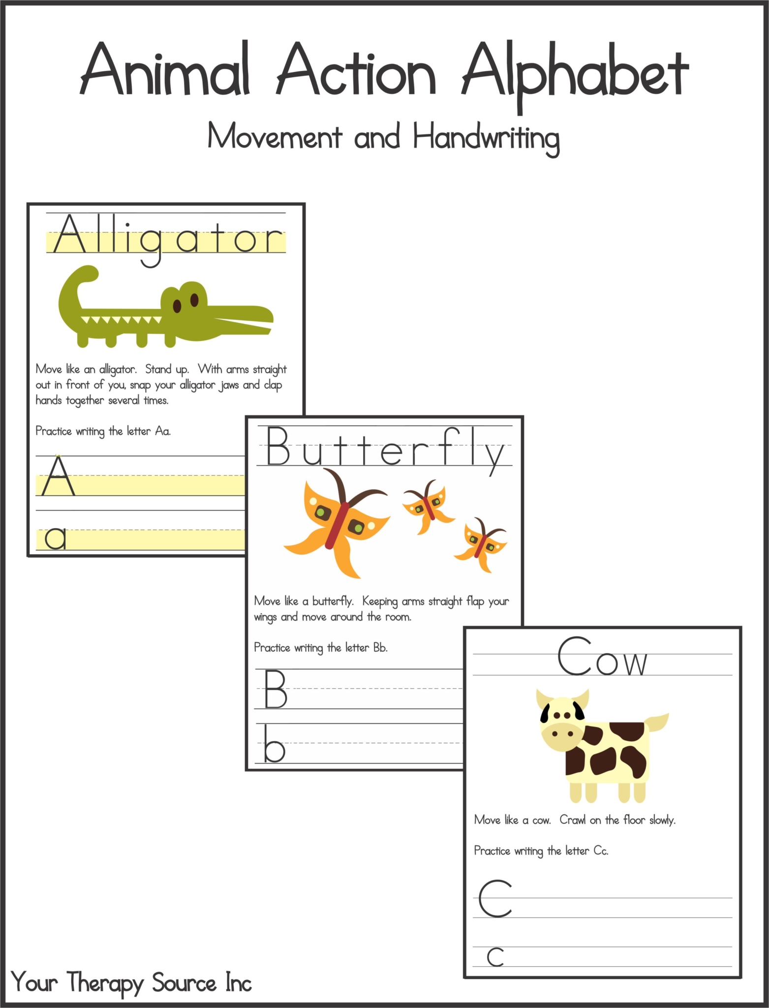Animal Action Alphabet