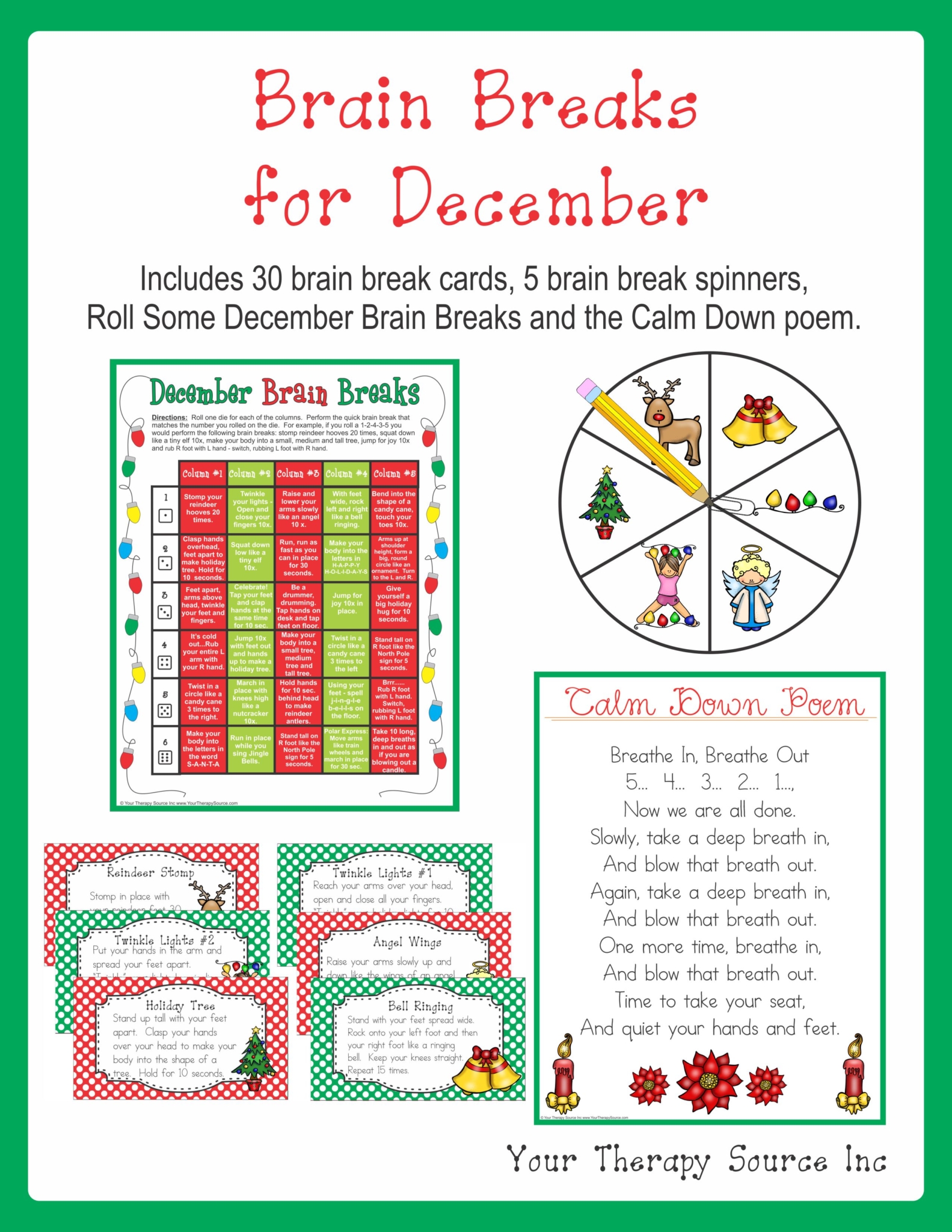 Brain Breaks for December