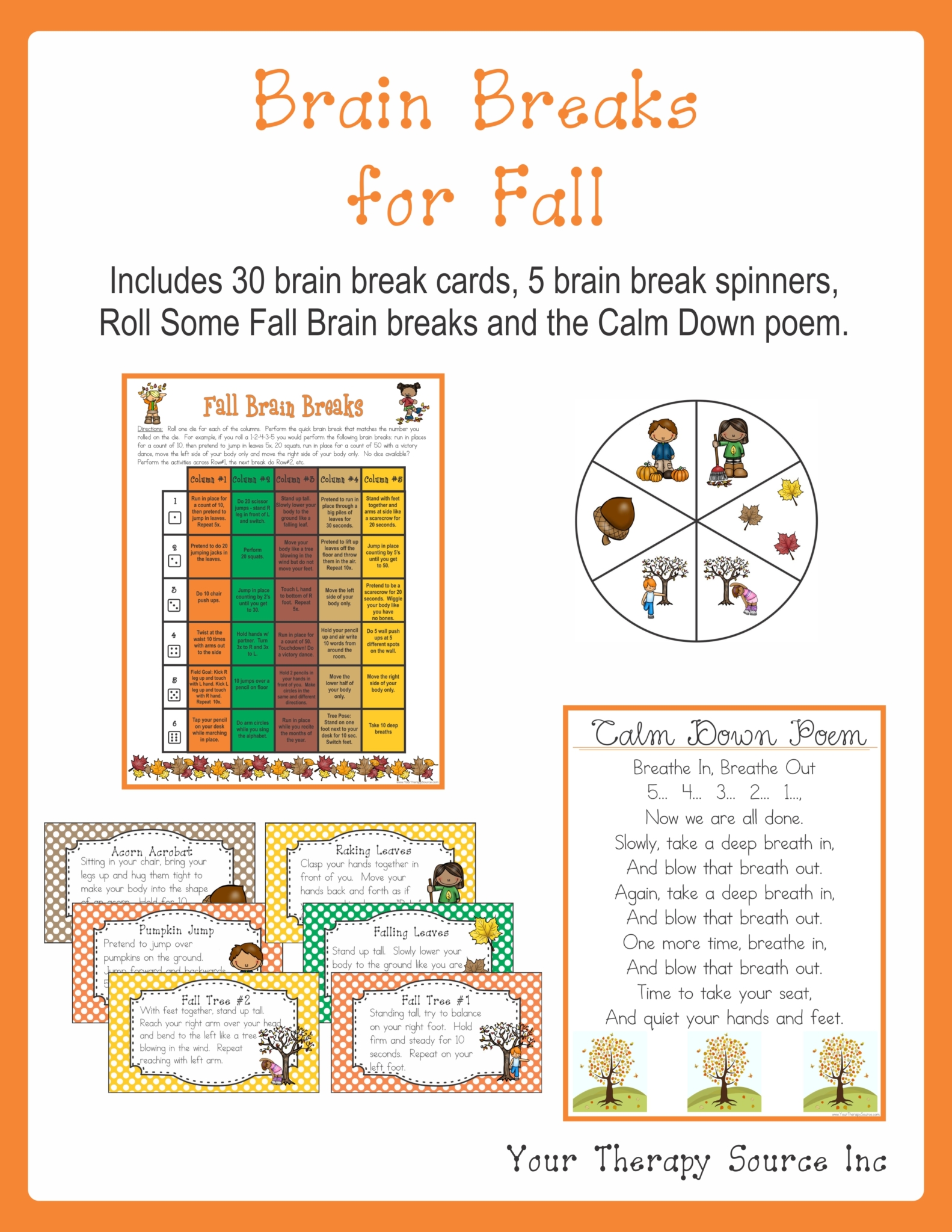 Brain Breaks for Fall