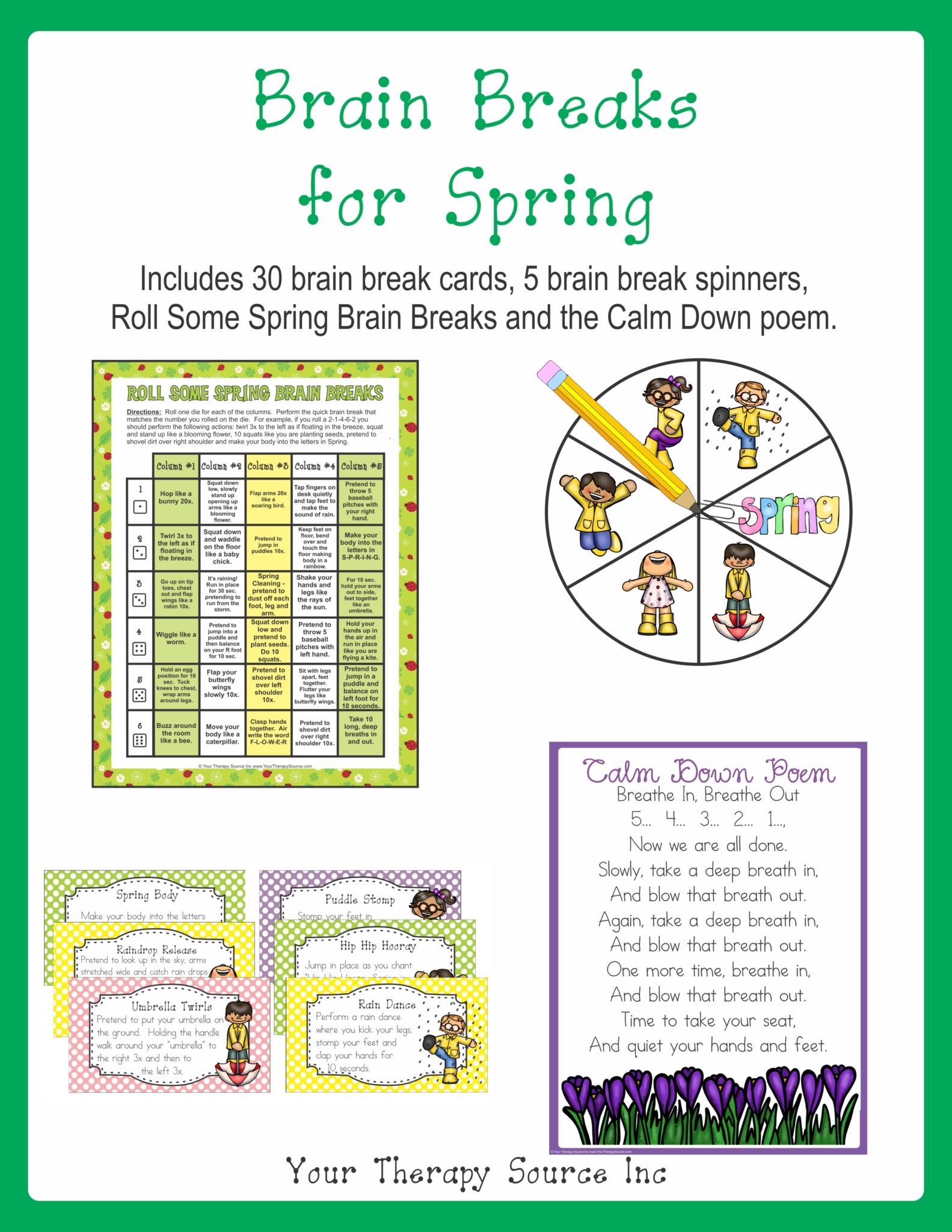 Breaks for Spring