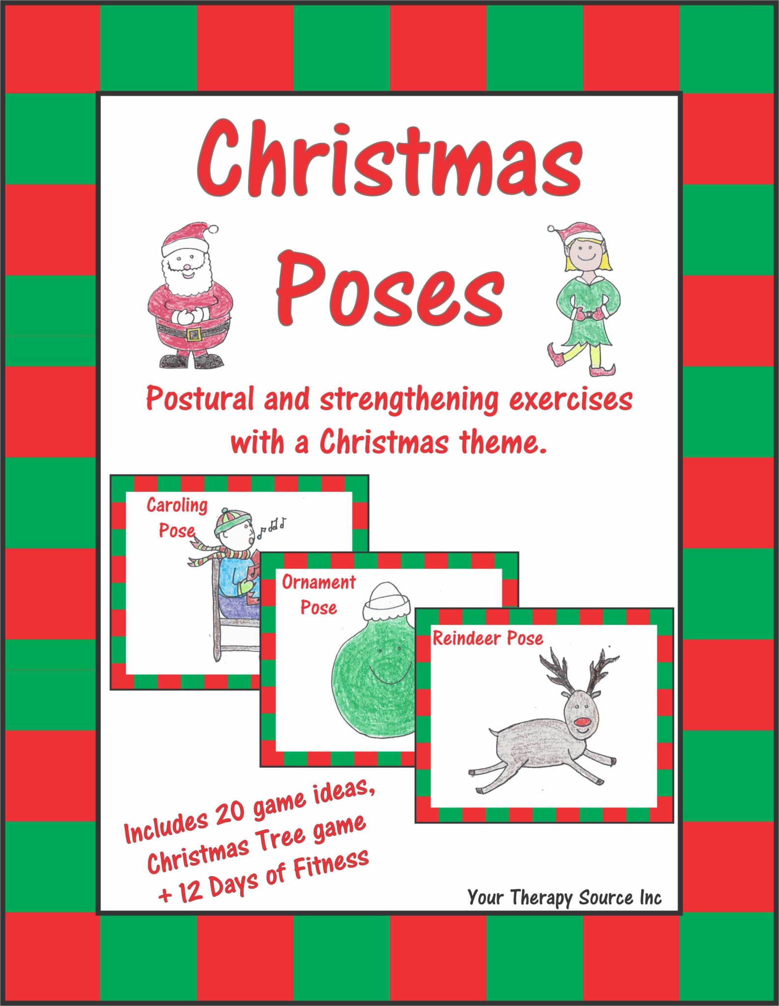 Christmas Poses - Postural and Strengthening Exercises with a Christmas Theme