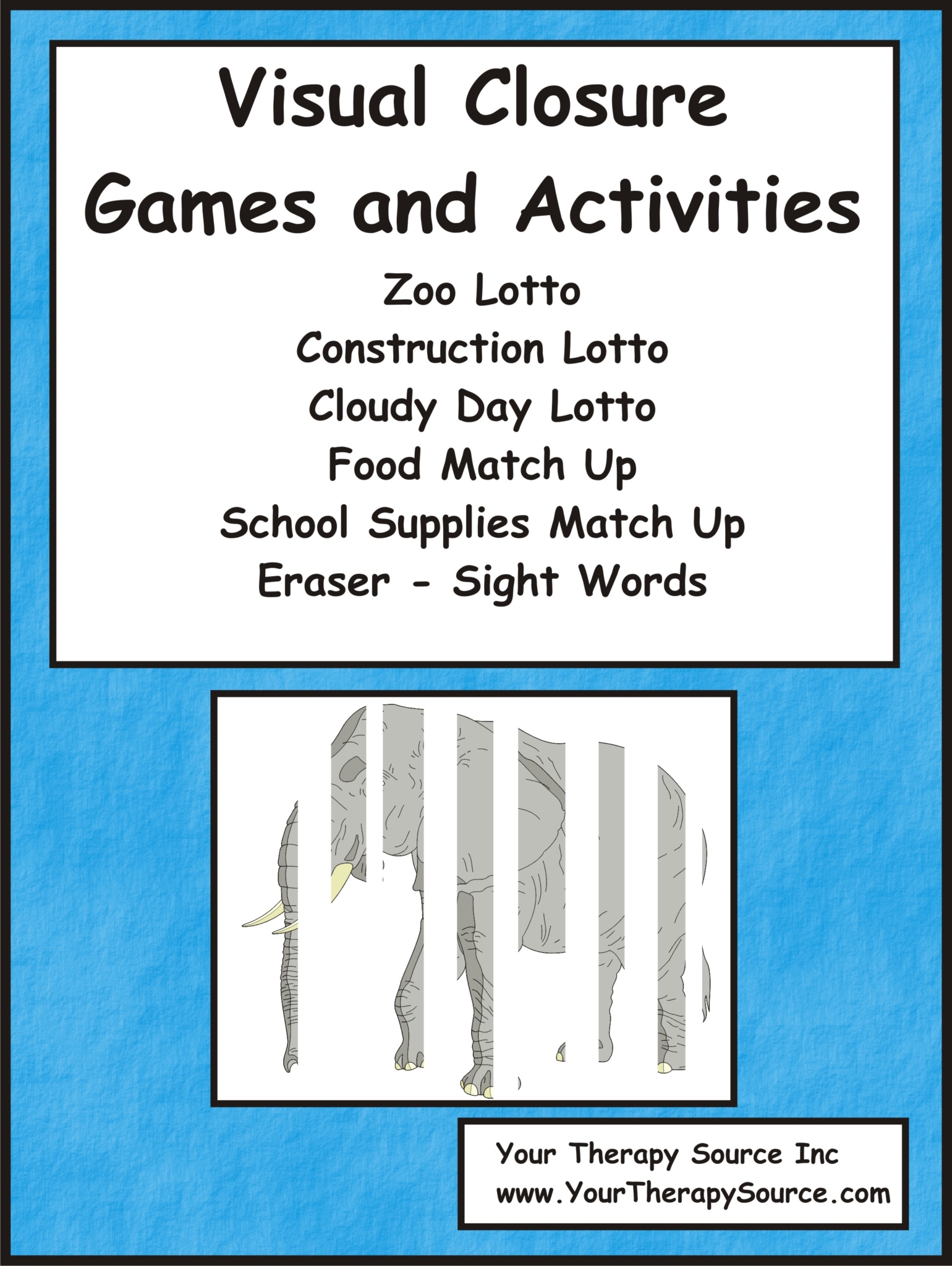 Visual Closure Games and Activities