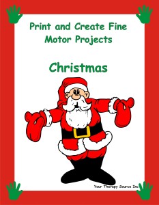 Print and Create Fine Motor Projects – Christmas
