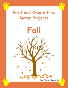 Print and Create Fine Motor Projects – Fall
