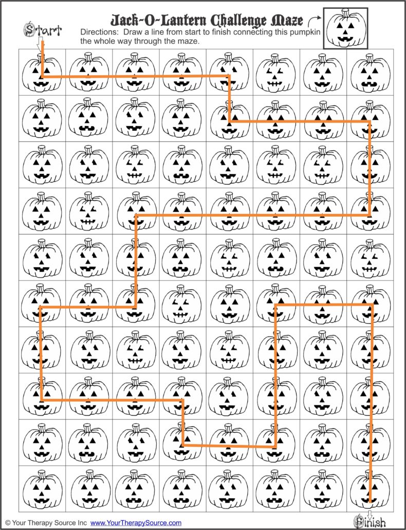 Get free Jack-O-Lantern Challenge Maze