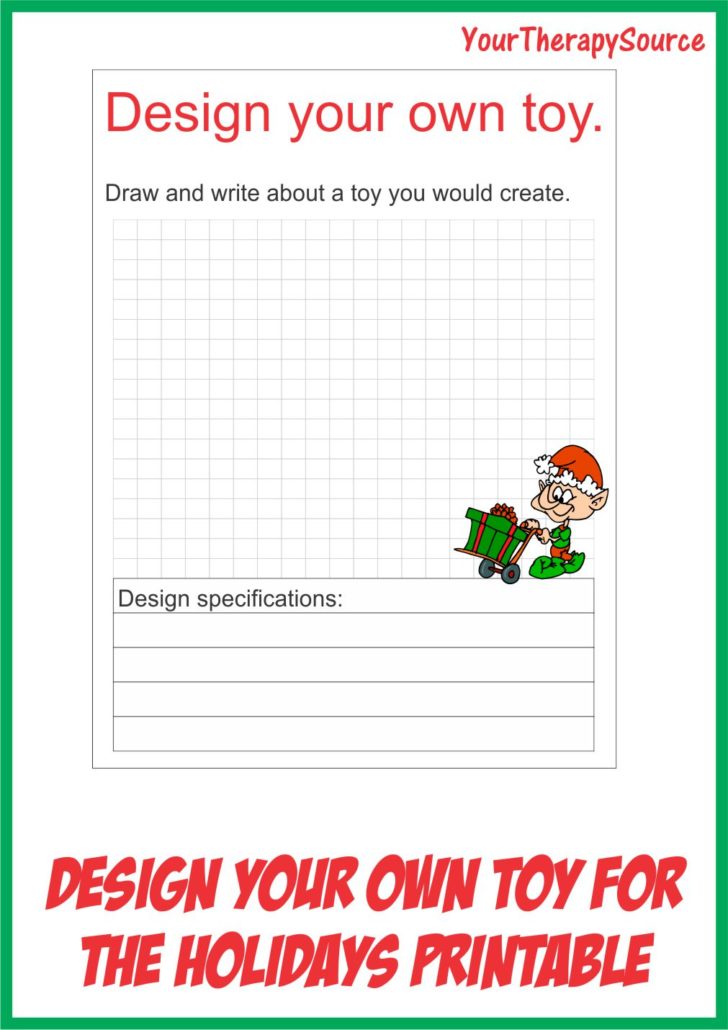 Free Design Your Own Toy Printable