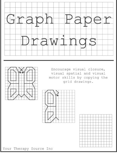 graphing paper drawings