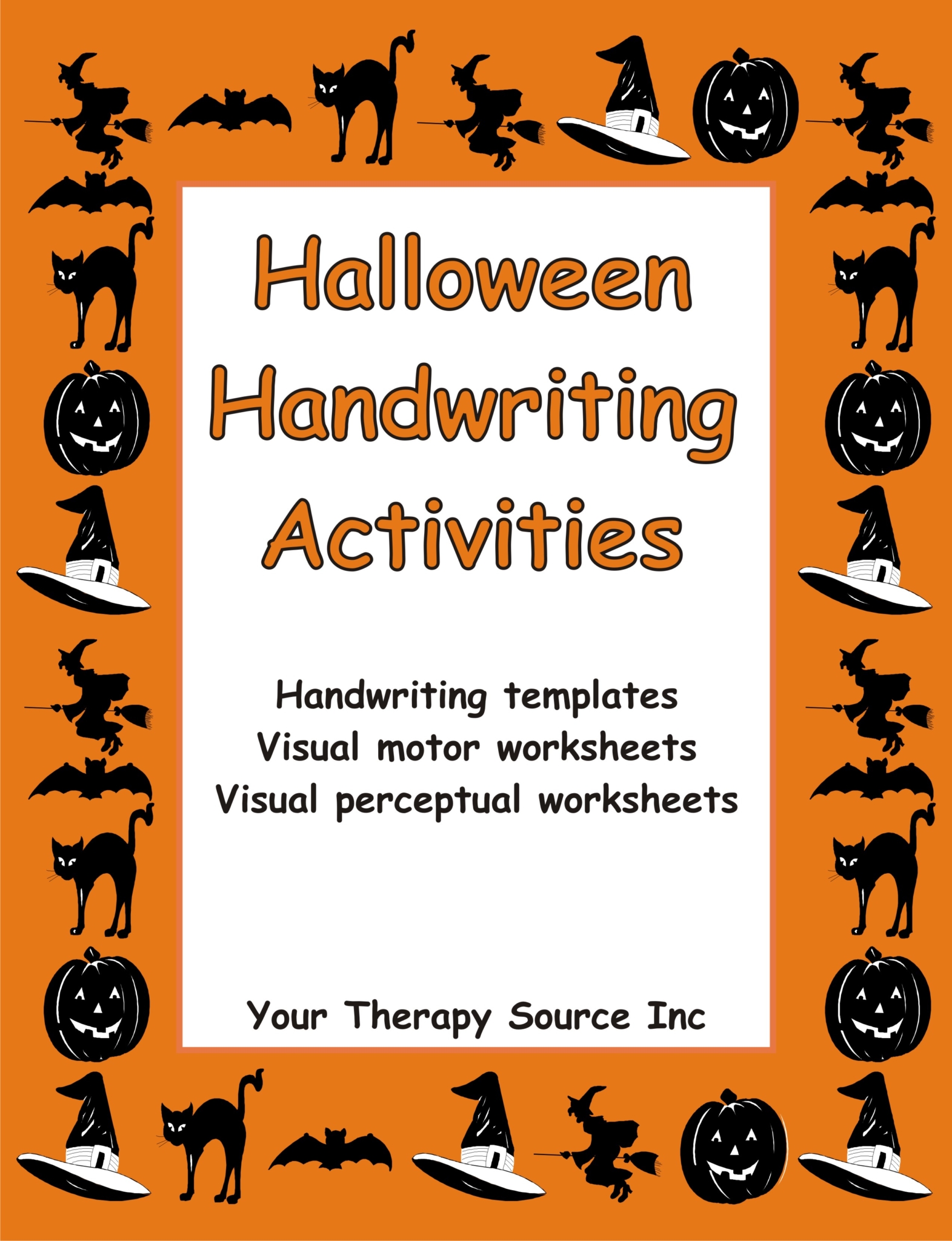 Halloween Handwriting Activities