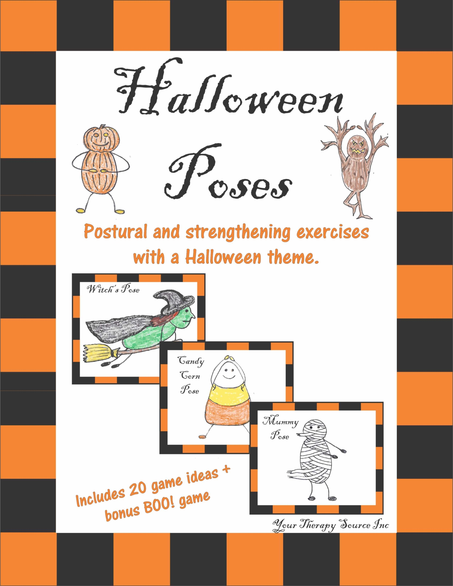 Halloween Poses - Postural and Strengthening Exercises with a Halloween Theme