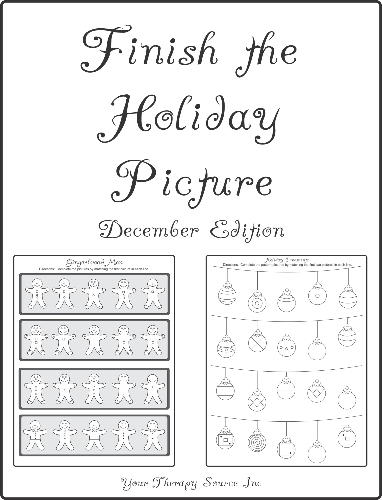 Finish the Holiday Picture - December Edition