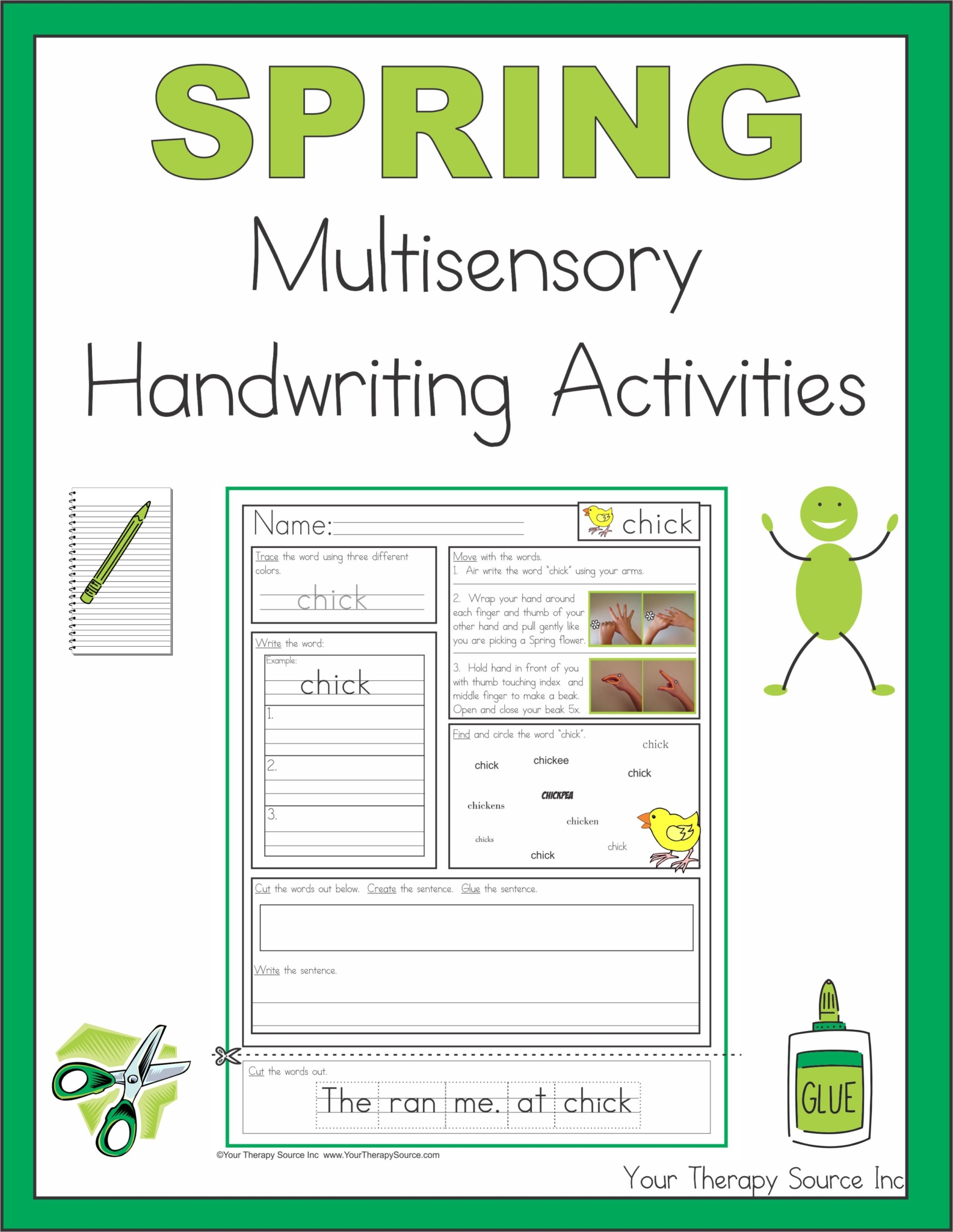 Spring Multisensory Handwriting Activities