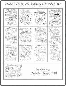 Pencil Obstacle Courses Packet