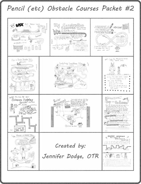 Pencil (Etc) Obstacle Courses Packet 2