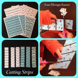 Download the cutting strips to encourage basic scissor skills