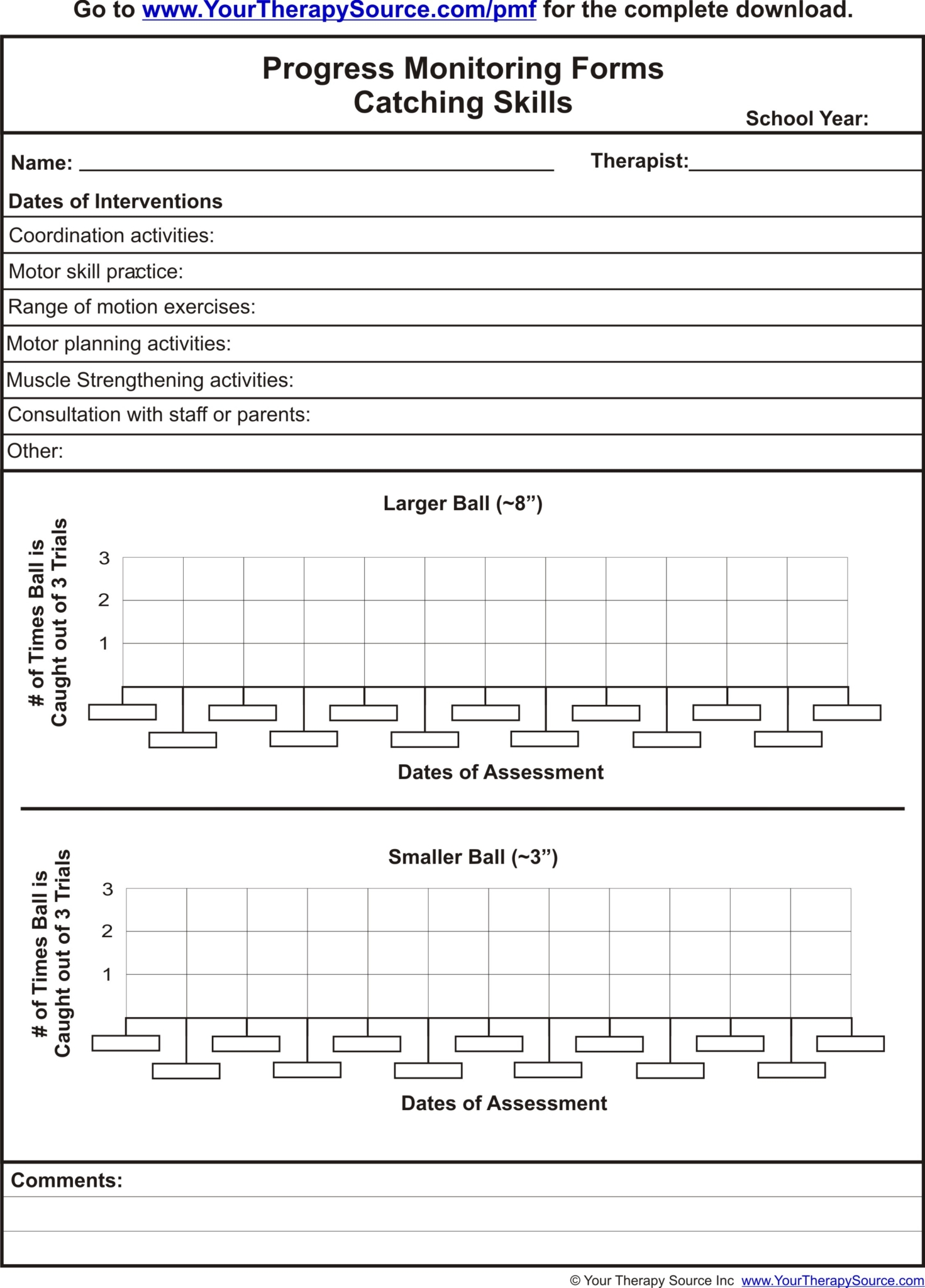 Progress Monitoring Form Catching