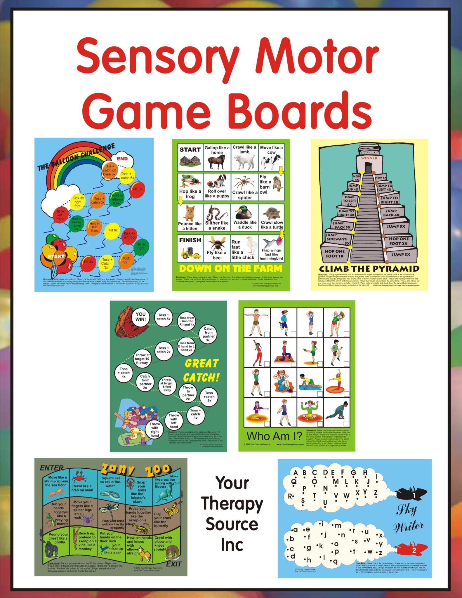 Sensory Motor Game Boards