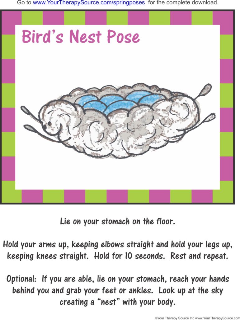 Spring Pose Freebie - Bird's Nest