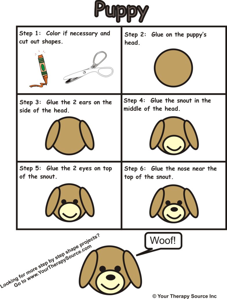 Step By Step Puppy Shape Free Sample