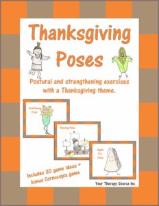 Thanksgiving Poses - Postural and Strengthening Exercises with a Thanksgiving Theme