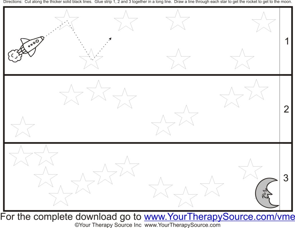 2 sample projects and direction sheet from Visual Motor Exercises