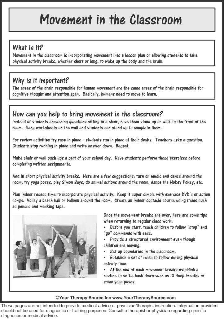 Movement in the Classroom from the What? Why? and How? Series 1