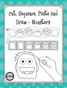 Cut, Sequence, Paste and Draw - Monsters