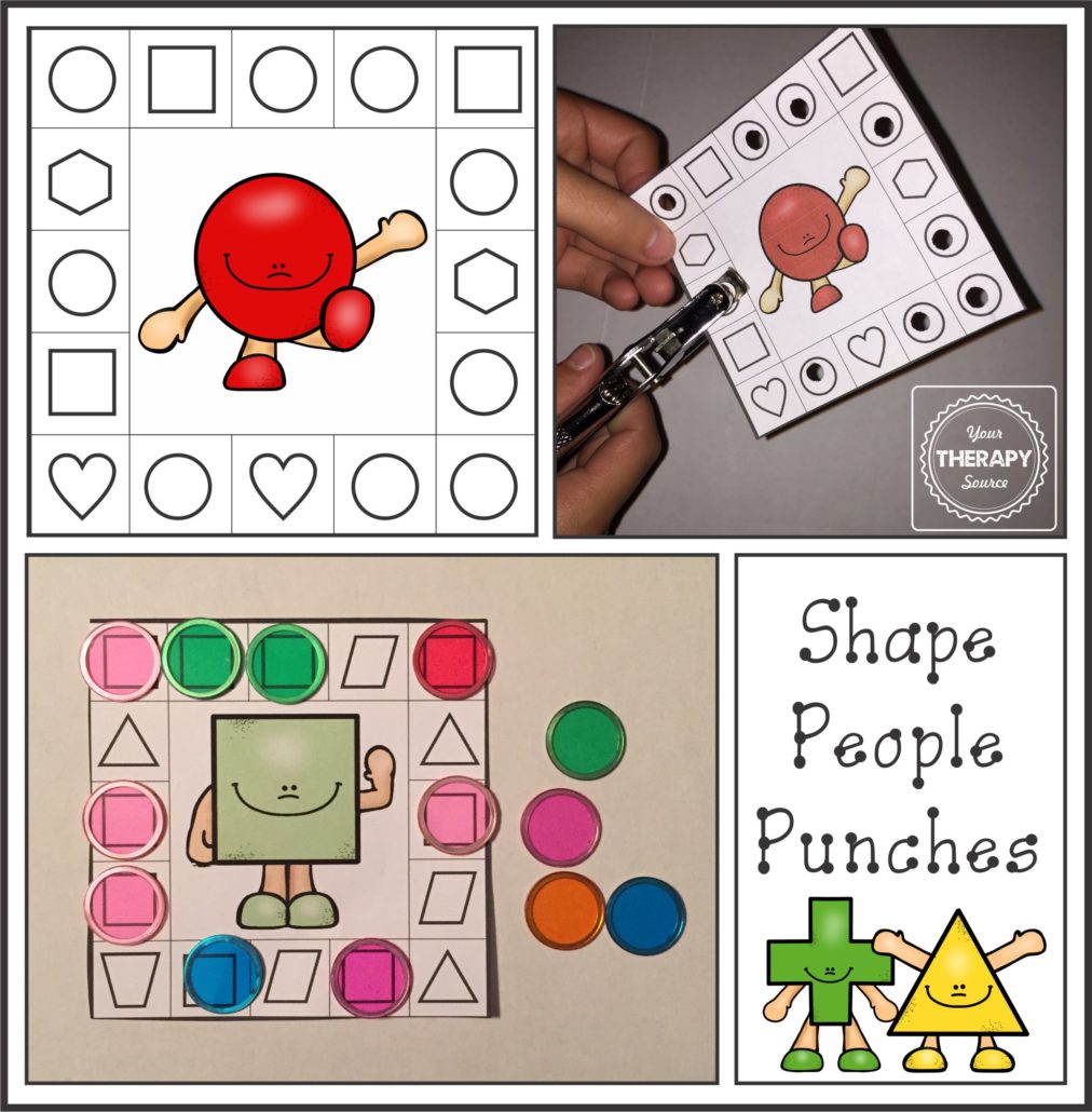 This shape matching activity for preschoolers and older children is a fun way to introduce shapes.
