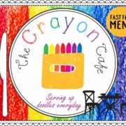 The Crayon Cafe - Fast Food Menu