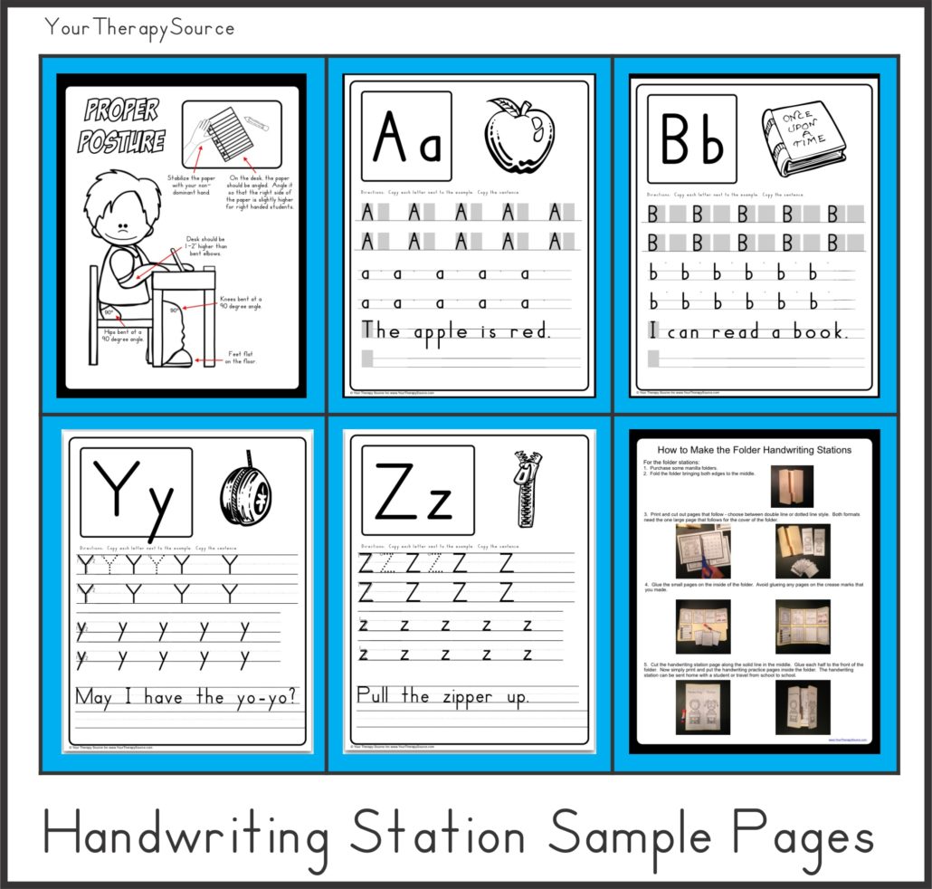 Download sample pages from Handwriting Stations